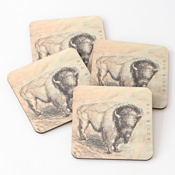 Item preview, The big Bison series - pencil drawing designed and sold by ferjosei.