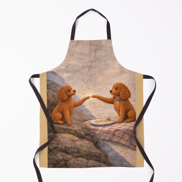 Item preview, Toy Poodle Creation – Funny Renaissance Poodle Art Inspired by Creation of Adam designed and sold by ToyPoodleClub.