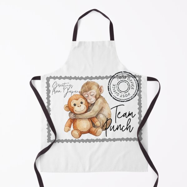 Item preview, Team Punch Ichikawa Zoo Monkey Meme – Viral Japanese Macaque Plush Toy Design designed and sold by ArcticFoxStudio.