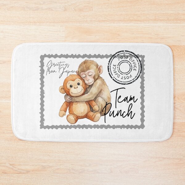 Item preview, Team Punch Ichikawa Zoo Monkey Meme – Viral Japanese Macaque Plush Toy Design designed and sold by ArcticFoxStudio.