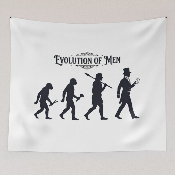 Item preview, Evolution Of Men Pride And Prejudice Mr Darcy Silhouette designed and sold by Fenay Designs.