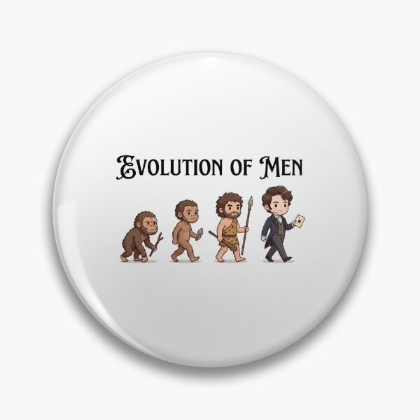 Item preview, Cute Evolution Of Men Mr Darcy Jane Austen Chibi designed and sold by Fenay Designs.