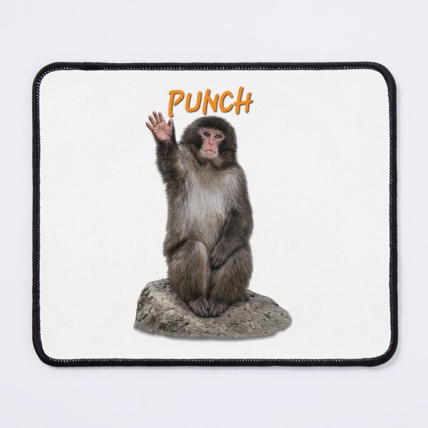 Item preview, Punch Monkey Waving his hand . Viral Cute Baby Monkey Meme, Funny Monkey Lover Gift designed and sold by TuyaArts.