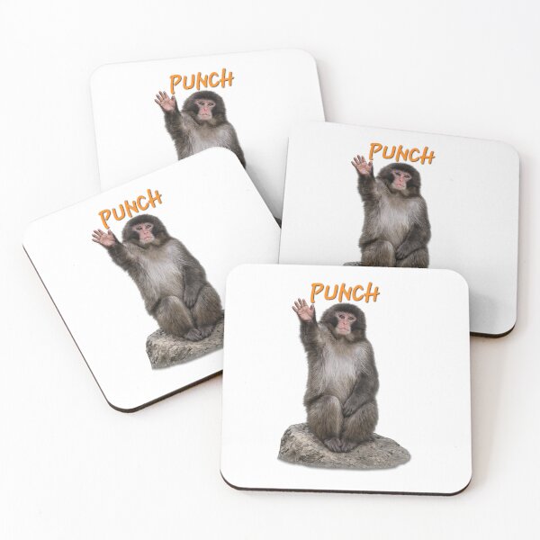 Item preview, Punch Monkey Waving his hand . Viral Cute Baby Monkey Meme, Funny Monkey Lover Gift designed and sold by TuyaArts.