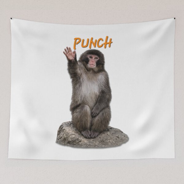 Item preview, Punch Monkey Waving his hand . Viral Cute Baby Monkey Meme, Funny Monkey Lover Gift designed and sold by TuyaArts.