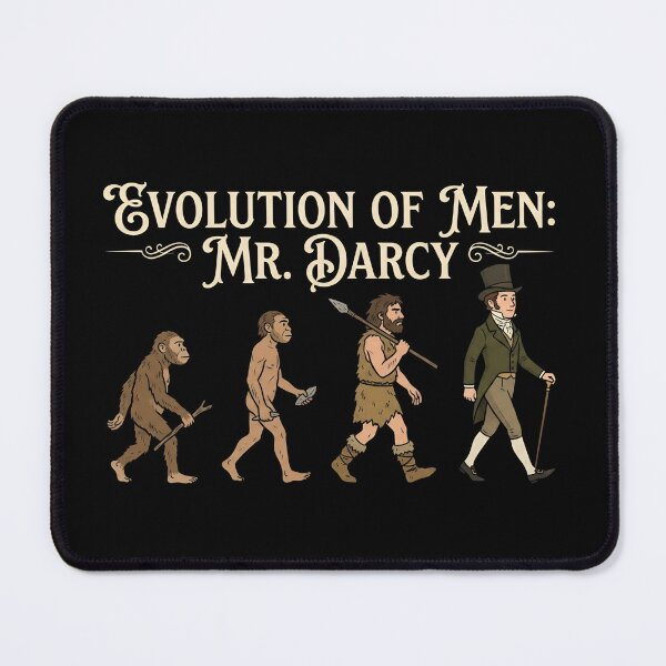 Item preview, Evolution Of Men Mr Darcy Pride And Prejudice Funny designed and sold by Fenay Designs.