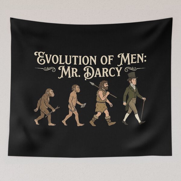 Item preview, Evolution Of Men Mr Darcy Pride And Prejudice Funny designed and sold by Fenay Designs.