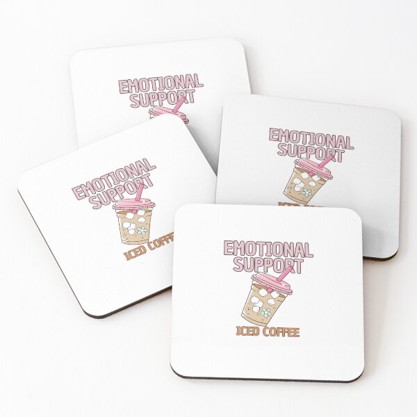 Item preview, Emotional Support Iced Coffee designed and sold by LuveraxArt.