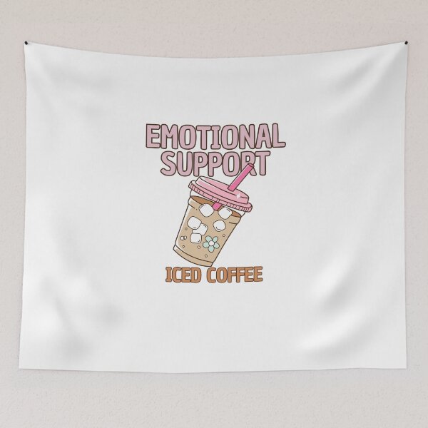 Item preview, Emotional Support Iced Coffee designed and sold by LuveraxArt.