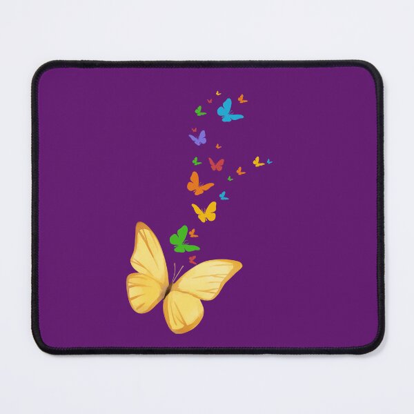 Item preview, Magic Flight of Colorful Butterflies on Black designed and sold by SolutionsArt.