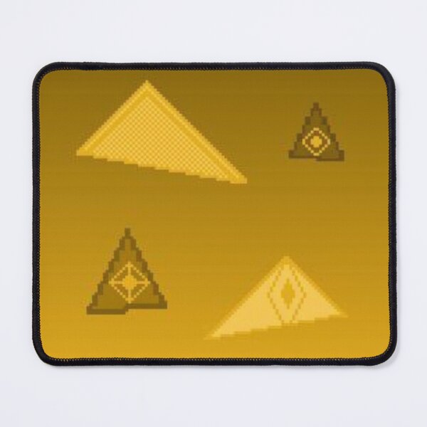 Item preview, Yellow background print with pyramids. Pixel art. designed and sold by YaroshMaria.
