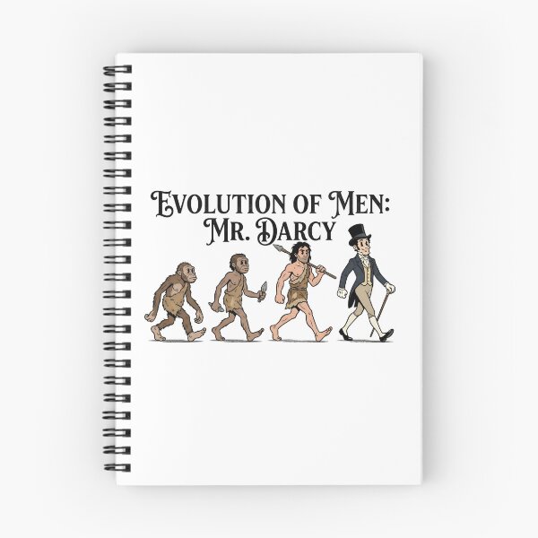 Item preview, Retro Cartoon Evolution Of Men Mr Darcy Jane Austen designed and sold by Fenay Designs.
