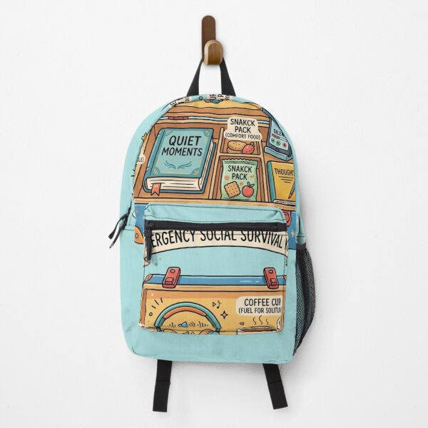 Item preview, Funny Introvert Emergency Survival Kit Design designed and sold by Quiet Mode Studio.