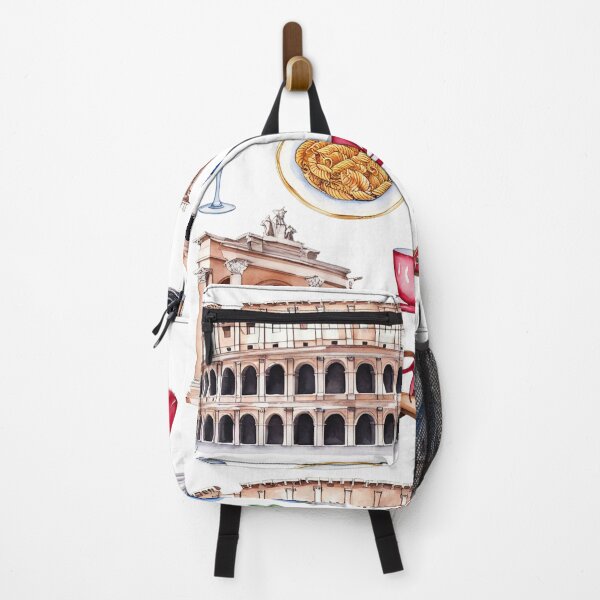 Item preview, Copy of Watercolor clipart of Rome featuring famous landmarks, food, drinks, and items related to Italian culture designed and sold by SpaceartLilu.