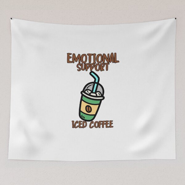 Item preview, Emotional Support Iced Coffee designed and sold by LuveraxArt.
