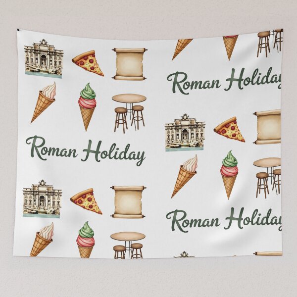 Item preview, Copy of Copy of Watercolor clipart of Rome featuring famous landmarks, food, drinks, and items related to Italian culture designed and sold by SpaceartLilu.