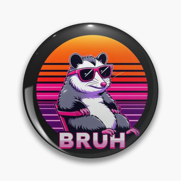 Item preview, Bruh Possum Vaporwave Sunset Meme designed and sold by crazygoose30.