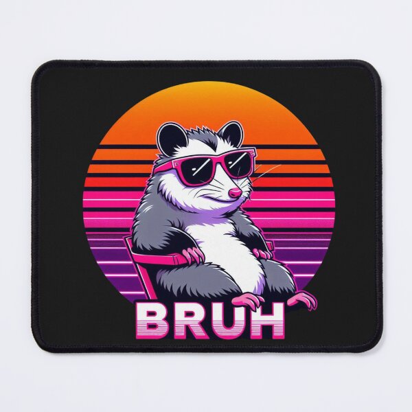 Item preview, Bruh Possum Vaporwave Sunset Meme designed and sold by crazygoose30.