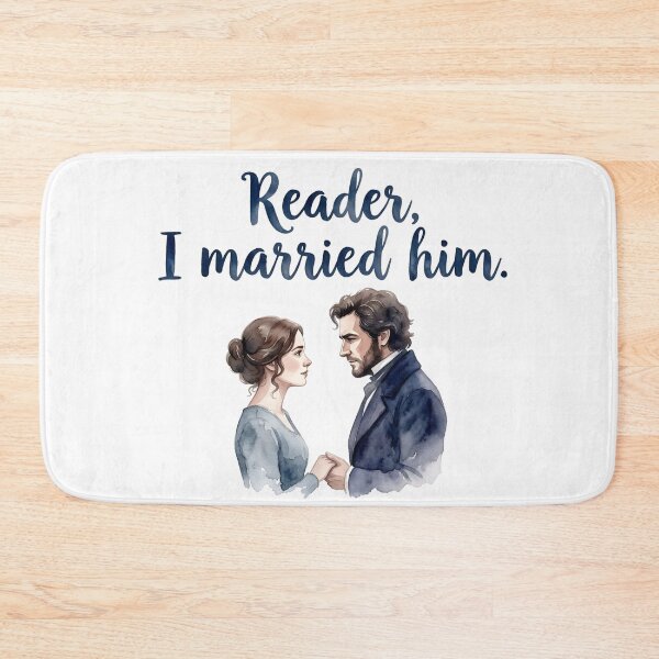 Item preview, Reader I Married Him Jane Eyre Mr Rochester Watercolor designed and sold by Fenay Designs.