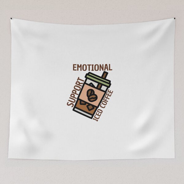 Item preview, Emotional Support Iced Coffee designed and sold by LuveraxArt.