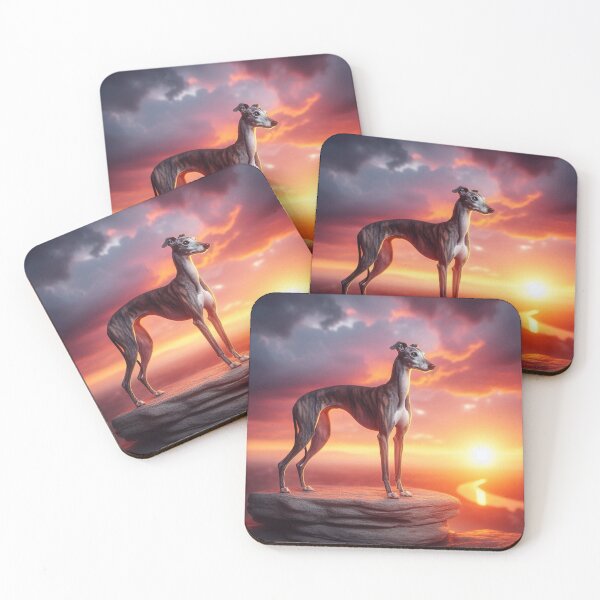 Item preview, Silent Speed – Greyhound Twilight Motif designed and sold by Dogandesighn.