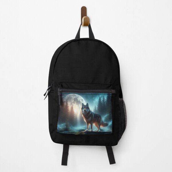 Item preview, Mystical Wolf – Moonlit Forest Emblem designed and sold by Dogandesighn.