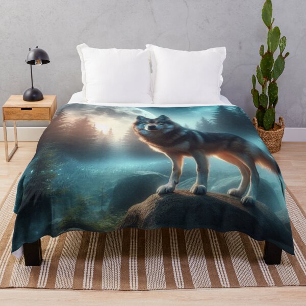 Item preview, Mystical Wolf – Moonlit Forest Emblem designed and sold by Dogandesighn.