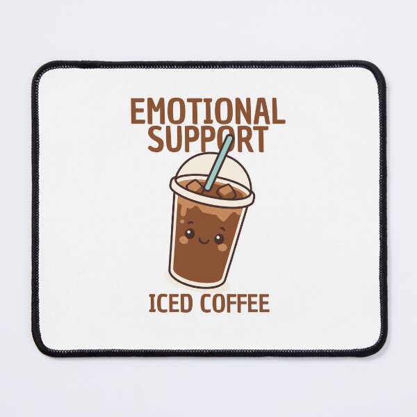 Item preview, Emotional Support Iced Coffee designed and sold by LuveraxArt.