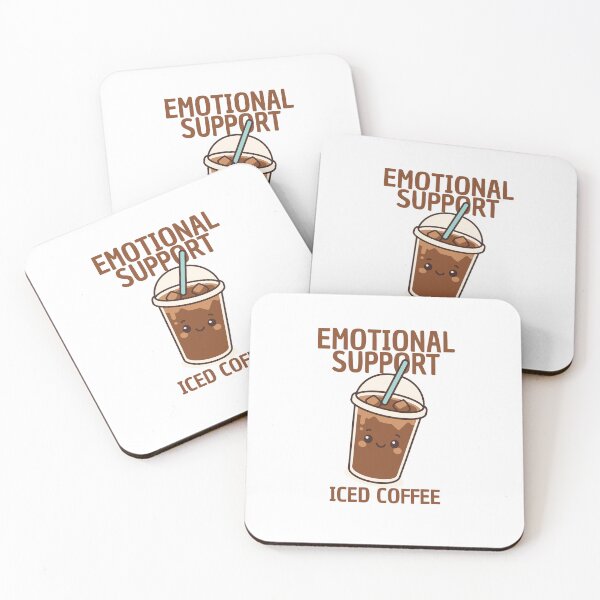 Item preview, Emotional Support Iced Coffee designed and sold by LuveraxArt.