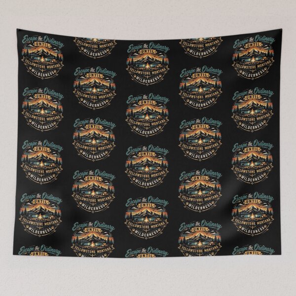 Item preview, Escape the Ordinary – Yellowstone Wilderness Scene  designed and sold by Dogandesighn.