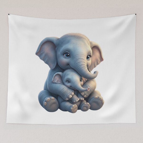 Item preview, Majestic Gentleness: Elephant Duo designed and sold by CHRIST5000.