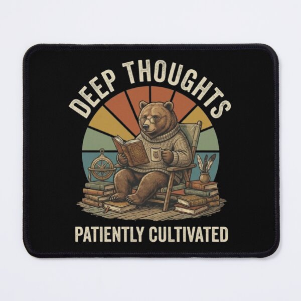 Item preview, Deep Thoughts Bear – Patiently Cultivated Wisdom designed and sold by Dogandesighn.