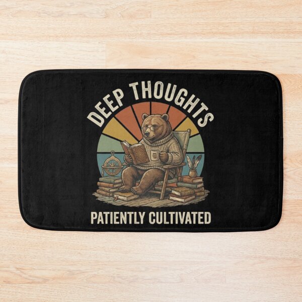 Item preview, Deep Thoughts Bear – Patiently Cultivated Wisdom designed and sold by Dogandesighn.