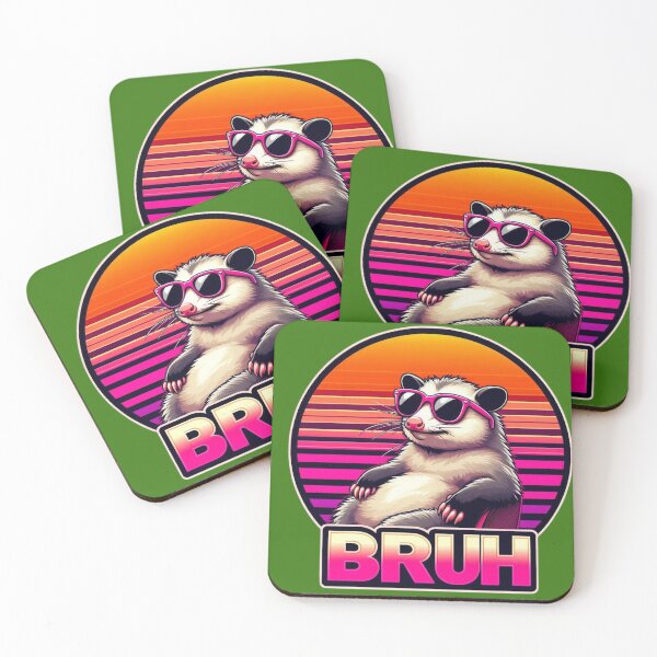 Item preview, Bruh Possum Chill Retro Meme designed and sold by crazygoose30.