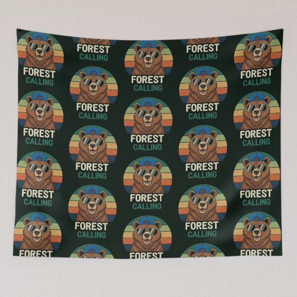 Item preview, Forest Calling – Whimsical Bear Adventure designed and sold by Dogandesighn.