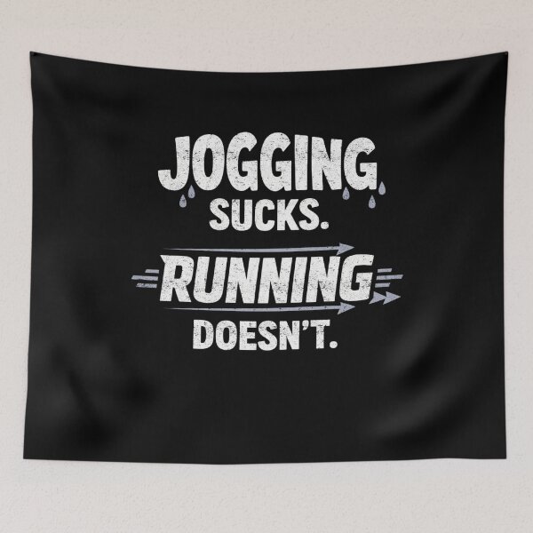 Item preview, Jogging Sucks Running Doesn’t Runner Humor designed and sold by FreshVibe Prints.