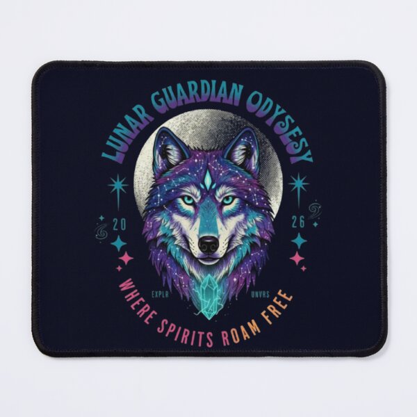 Item preview, Lunar Guardian Odyssey – Mystical Cosmic Wolf designed and sold by Dogandesighn.