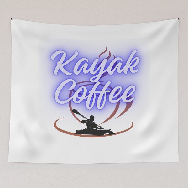 Item preview, Kayak Coffee Lover Design – Funny Kayaking & Coffee Graphic for Paddlers, Outdoor Adventure Gift designed and sold by Anasalseady.