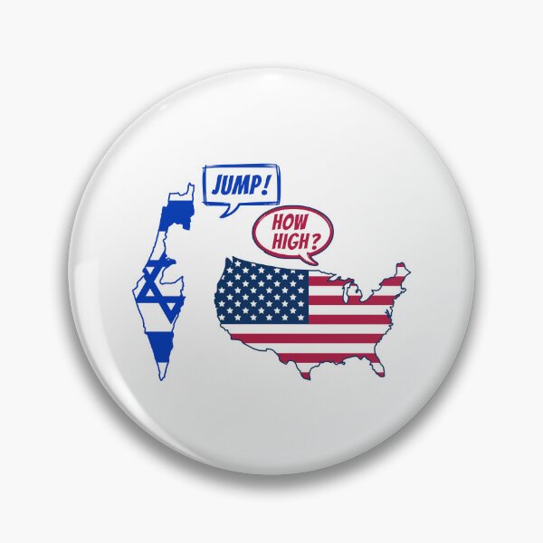 Item preview, Jump How High Political Satire USA Israel Obedience Cartoon designed and sold by EthosWear.