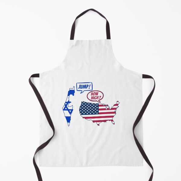 Item preview, Jump How High Political Satire USA Israel Obedience Cartoon designed and sold by EthosWear.