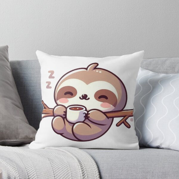 Item preview, Sleepy Sloth Coffee Lover Kawaii Cute Animal Gift designed and sold by Unsololugar.