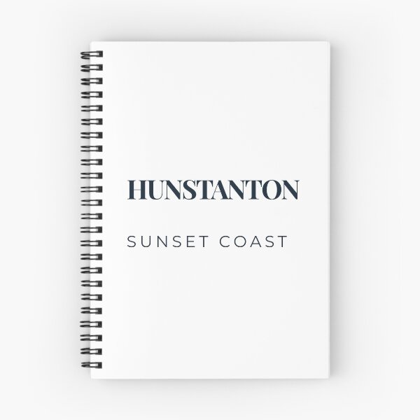 Item preview, Hunstanton Sunset Coast Norfolk Minimalist Navy Typography Poster designed and sold by MyriadNorfolk.