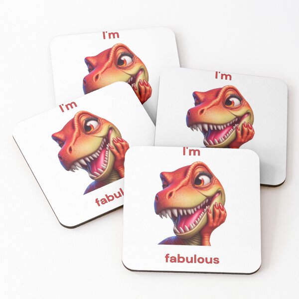 Item preview, Fabulous T-Rex Diva - Sassy Dinosaur Art designed and sold by jo-e-basta.