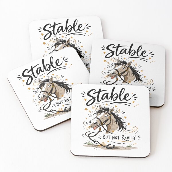 Item preview, Stable But Not Really Horse Girl Humor designed and sold by FreshVibe Prints.