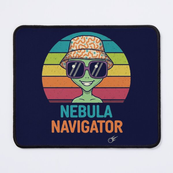 Item preview, Nebula Navigator – Retro Cosmic Alien designed and sold by Dogandesighn.