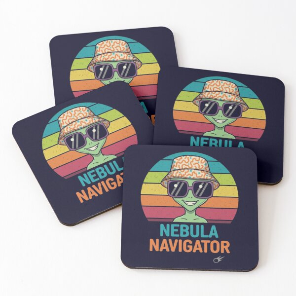 Item preview, Nebula Navigator – Retro Cosmic Alien designed and sold by Dogandesighn.