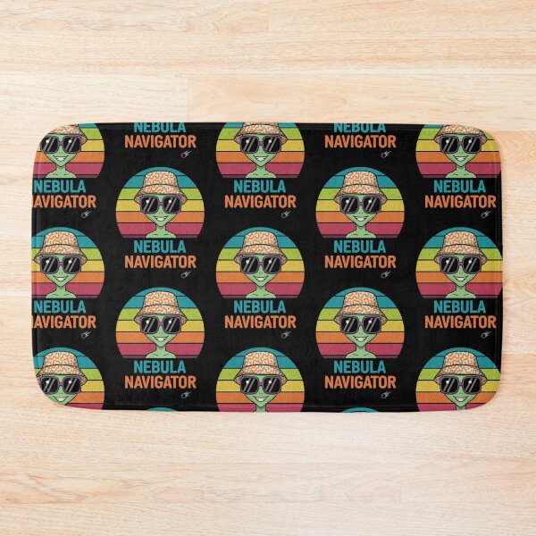 Item preview, Nebula Navigator – Retro Cosmic Alien designed and sold by Dogandesighn.