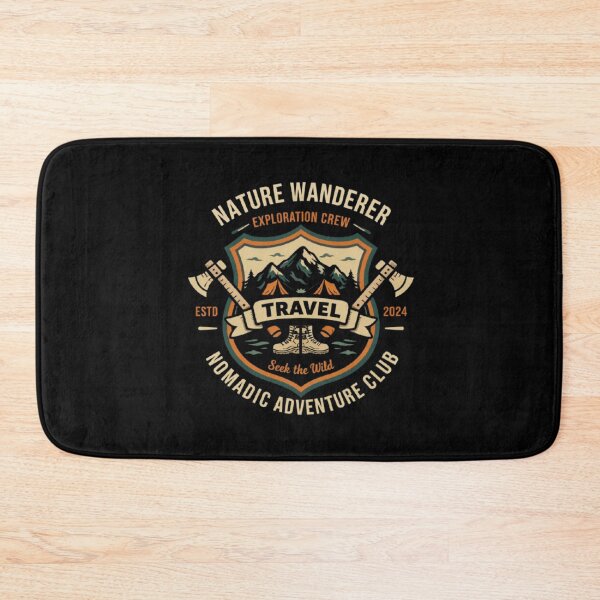 Item preview, Seek The Wild – Vintage Travel Adventure Emblem Design designed and sold by Dogandesighn.
