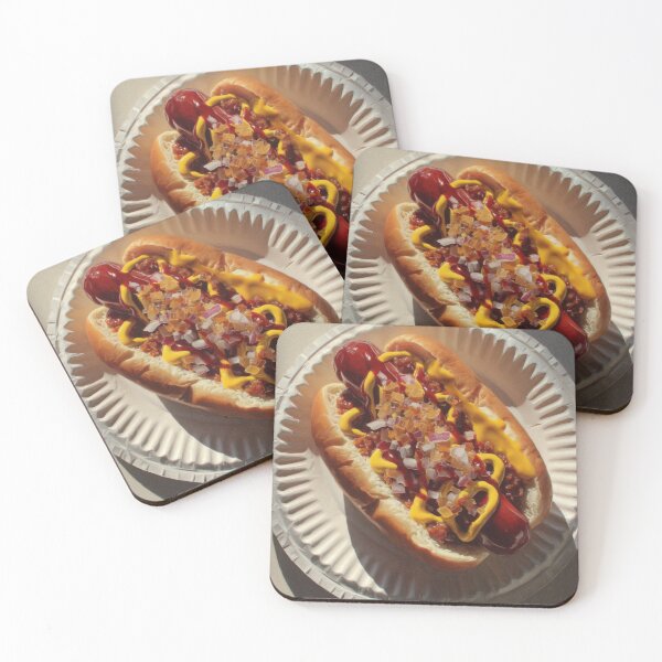 Item preview, Loaded Chili Cheese Dog with Mustard and Onions designed and sold by Shannon Hilson.