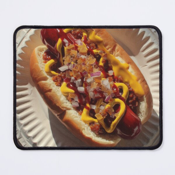 Item preview, Loaded Chili Cheese Dog with Mustard and Onions designed and sold by Shannon Hilson.